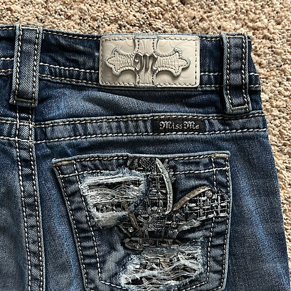 Miss Me Sexy Signature Slim Boot Blue Denim Jeans Pants **Size 26** 🔥🔥 - Picture 5 of 8